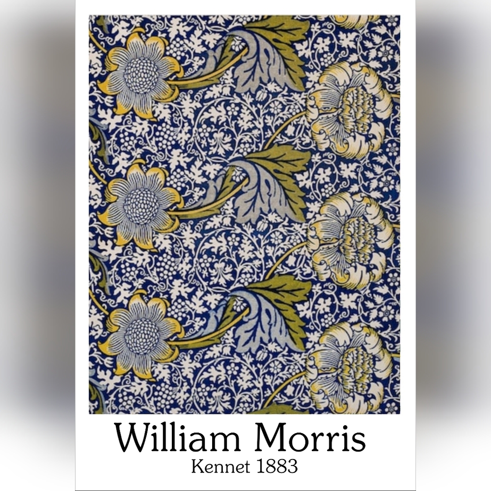 William Morris Floral Kennet Print 8.5x11
